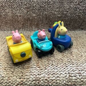 Peppa Pig Vehicle Trio - Yellow, Blue, Teal